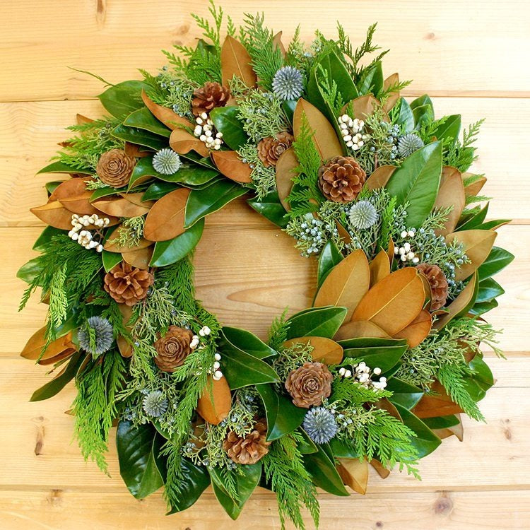 Magnolia Woodsy Wreath