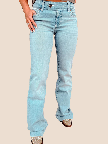 Classic Low Waist Flare Jeans
