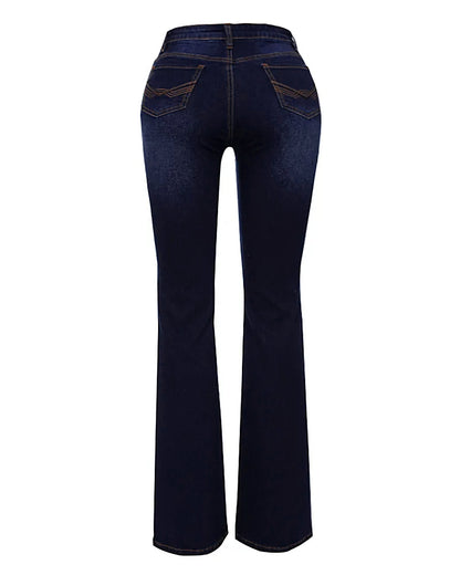 Women's Mid Waist Retro Bootcut Pants (Buy 2 Free Shipping)