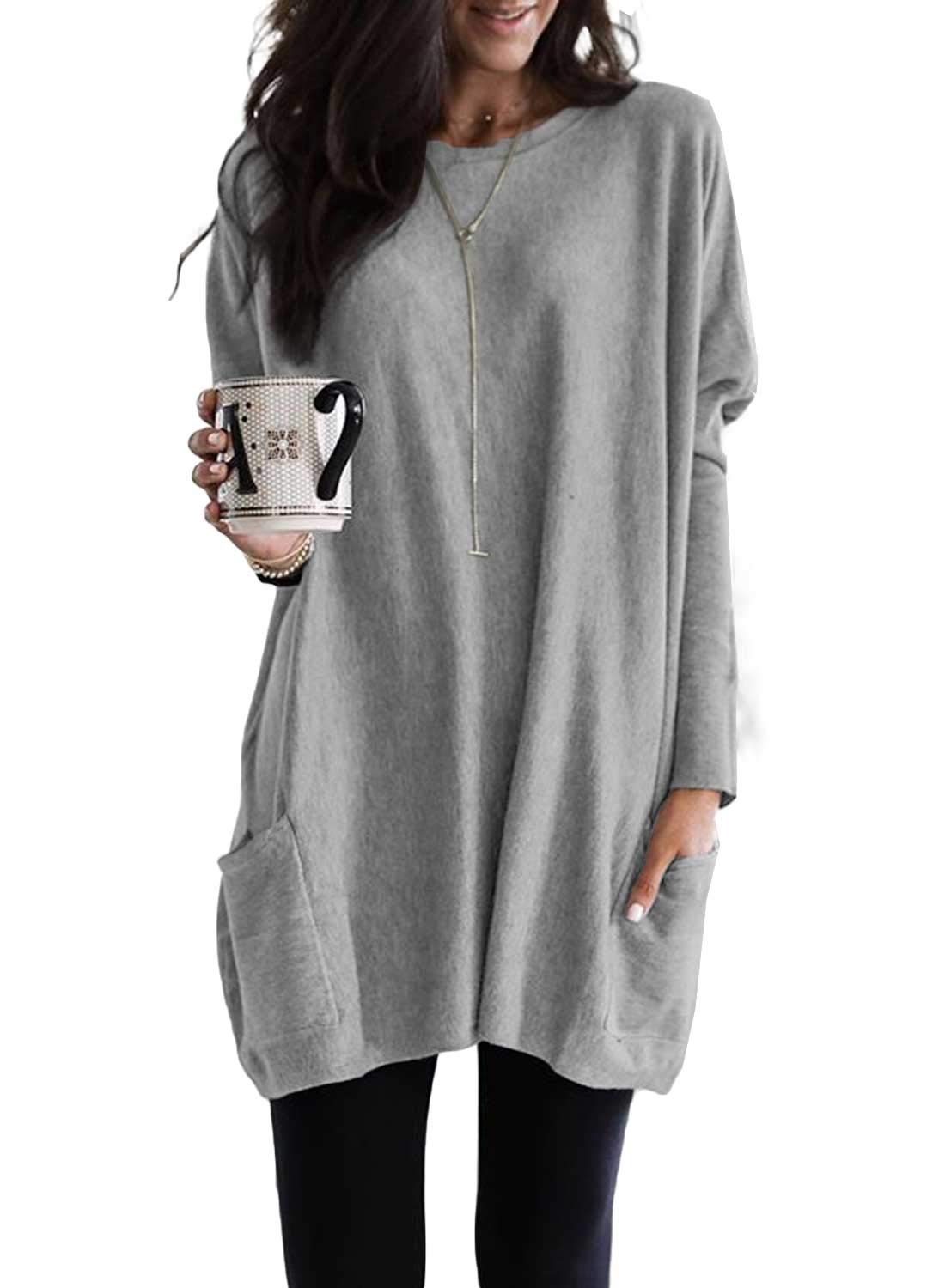 Women's Lightweight Long Sleeve Tunic Top (Buy 3 Free Shipping)